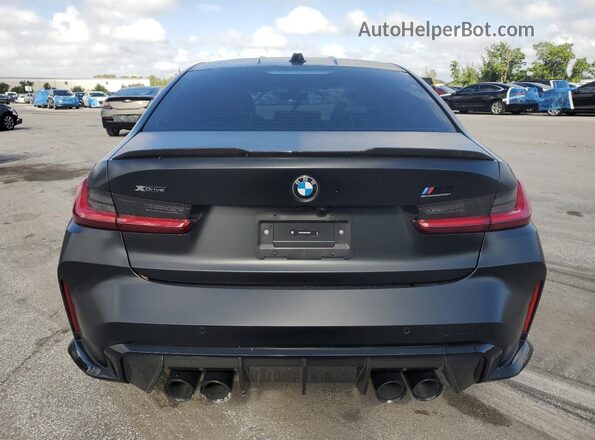 WBS43AY04PFR25772 2023 BMW M3 Black Вид ззаду