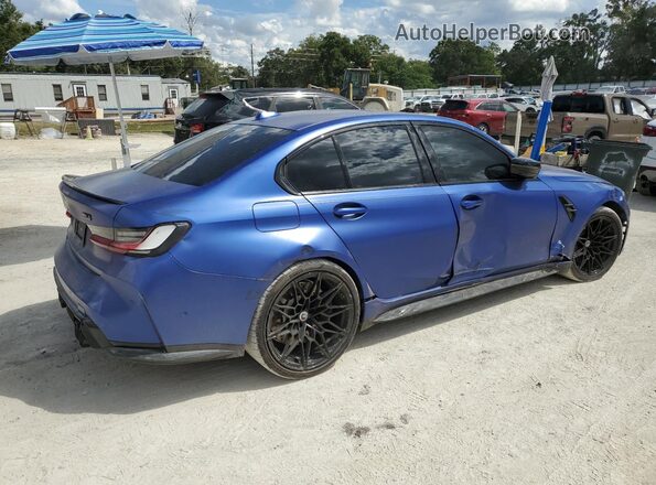 WBS43AY07PFP16736 2023 BMW M3 Blue უკანა მარჯვენა