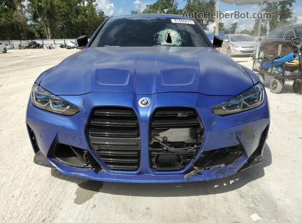 WBS43AY07PFP16736 2023 BMW M3 Blue წინა ხედი