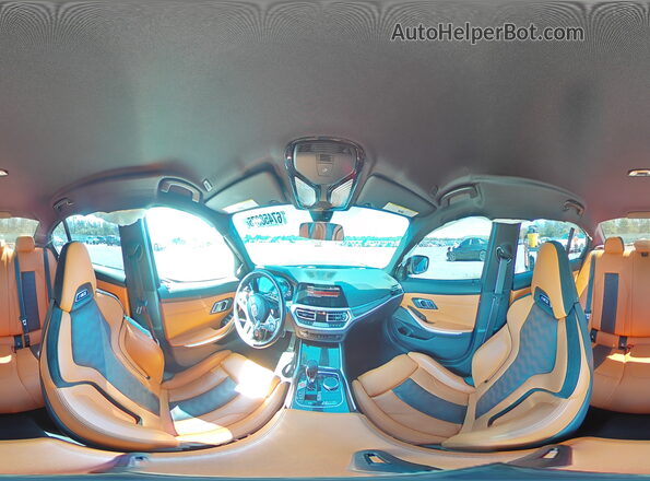 WBS43AY09NFL94341 2022 BMW M3 Blue 360 interior view