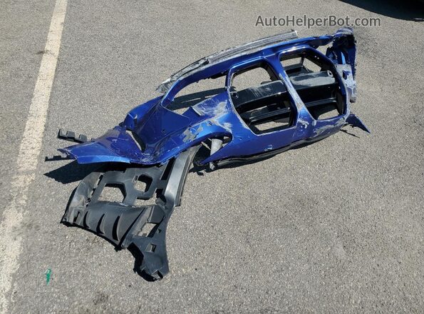 WBS43AY09NFL94341 2022 BMW M3 Blue Engine compartment view