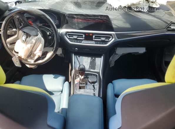 WBS43AY09NFM26026 2022 BMW M3 Gray Widok deski rozdzielczej