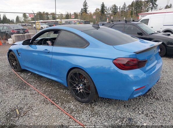WBS4Y9C52JAC87791 2018 BMW M4 Blue Հետևի ձախ