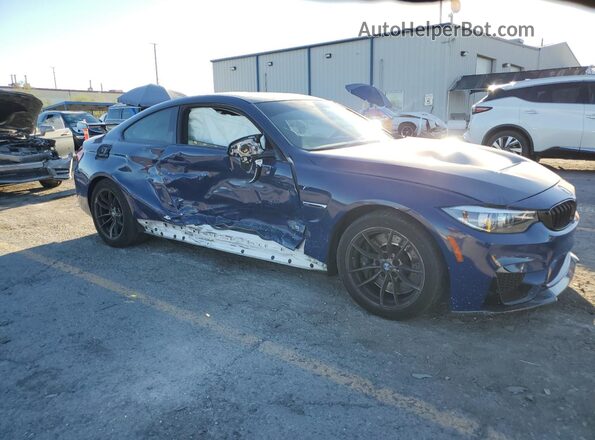 WBS4Y9C59JAC87772 2018 BMW M4 Blue Front right