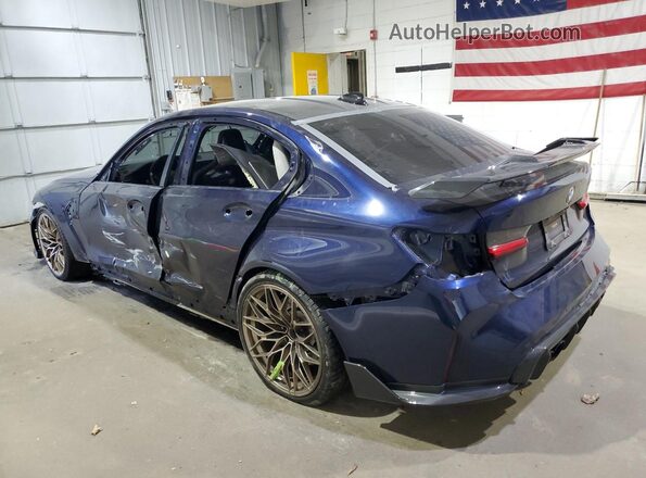 WBS53AY05MFL24600 2021 BMW M3 Blue Задня ліва чверть