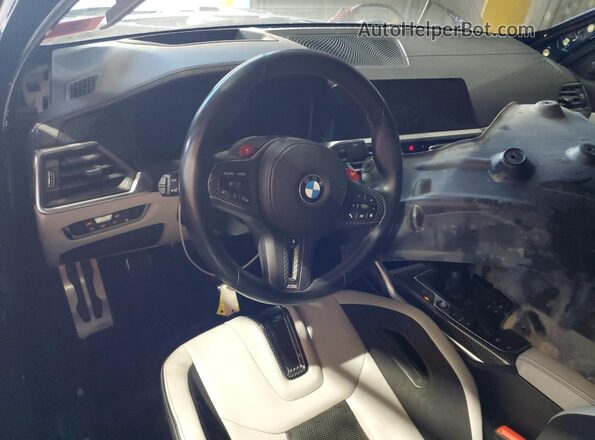 WBS53AY05MFL24600 2021 BMW M3 Blue Вид панелі приладів