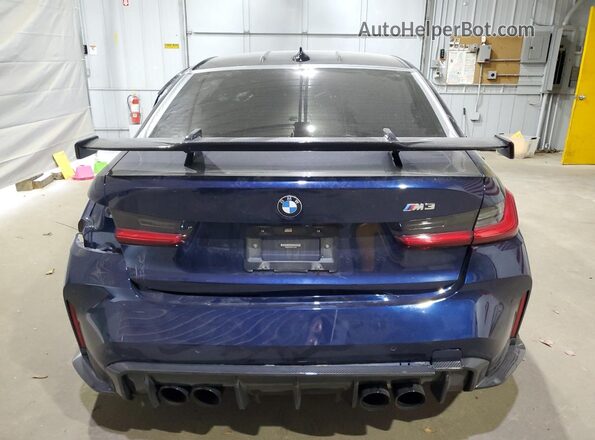 WBS53AY05MFL24600 2021 BMW M3 Blue Вид ззаду