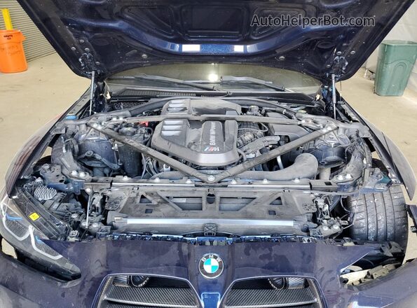 WBS53AY05MFL24600 2021 BMW M3 Blue Вид задньої частини салону