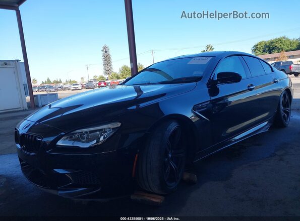 WBS6E9C3XHG437537 2017 BMW M6 Black Առջևի ձախ երեք քառորդ տեսարան