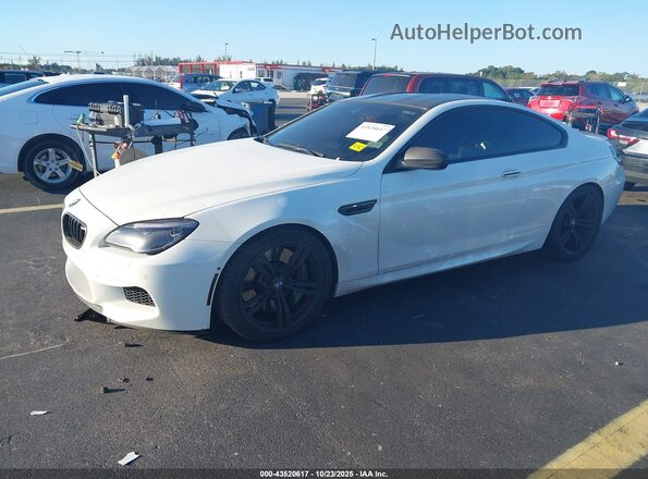 WBS6J9C56GD934694 2016 BMW M6 White Vista tres cuartos delantera izquierda