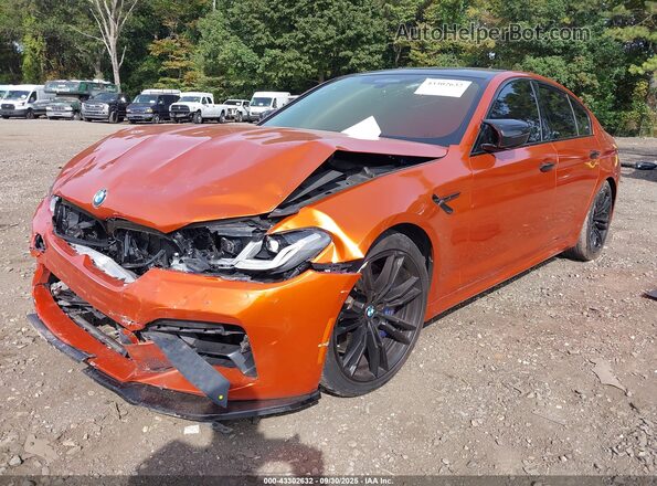 WBS83CH05MCF71418 2021 BMW M5 Orange Przód lewy