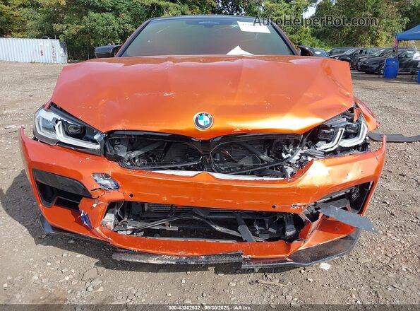 WBS83CH05MCF71418 2021 BMW M5 Orange Widok deski rozdzielczej