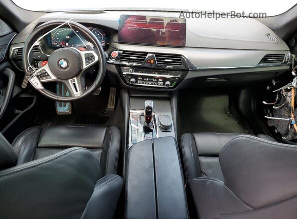 WBS83CH06NCH65232 2022 BMW M5 Gray Vista del salpicadero