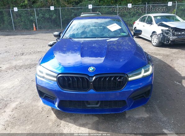 WBS83CH08MCF69064 2021 BMW M5 Blue ხელსაწყოთა პანელის ხედი