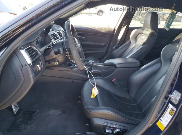 WBS8M9C59GP967042 2016 BMW M3 Blue Vista interior delantera
