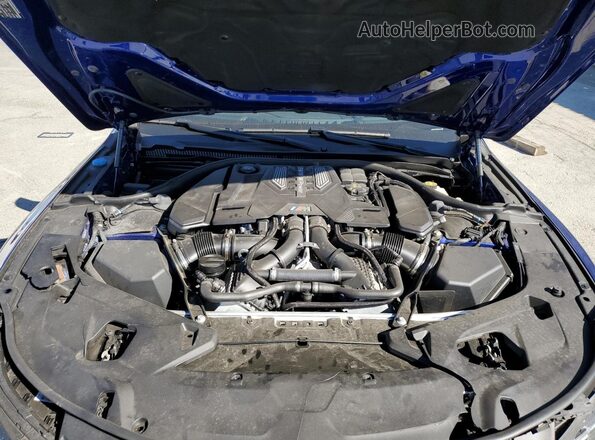 WBSGV0C08PCM43252 2023 BMW M8 Blue უკანა სალონის ხედი