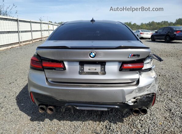 WBSJF0C51JB283775 2018 BMW M5 Gray Вид ззаду
