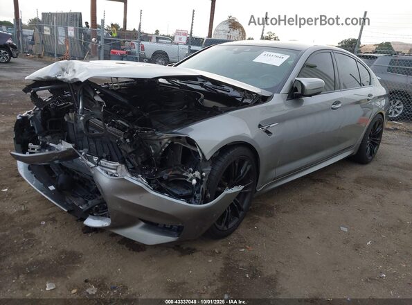 WBSJF0C51JB283968 2018 BMW M5 Gray Vista tres cuartos delantera izquierda