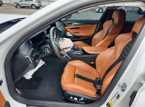 WBSJF0C53KB447903 2019 BMW M5 White Front interior view