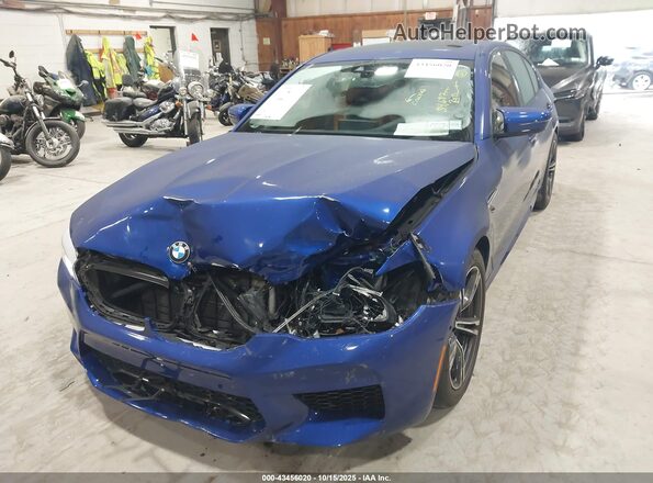WBSJF0C56KB285457 2019 BMW M5 Blue Widok z przodu