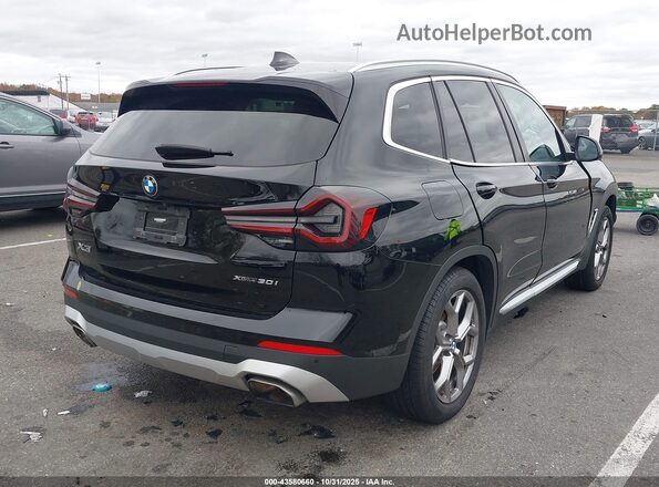 WBX57DP06NN176045 2022 BMW X3 Black Հետևի աջ