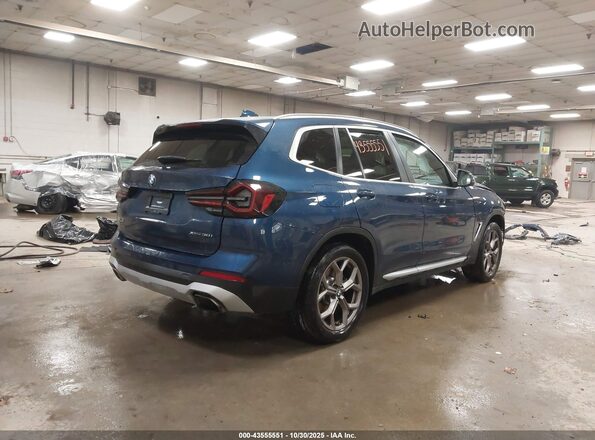 WBX57DP0XNN150905 2022 BMW X3 Blue უკანა მარჯვენა