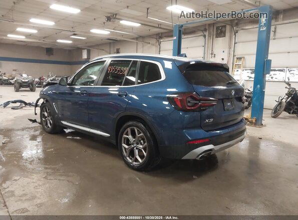 WBX57DP0XNN150905 2022 BMW X3 Blue უკანა მარცხენა