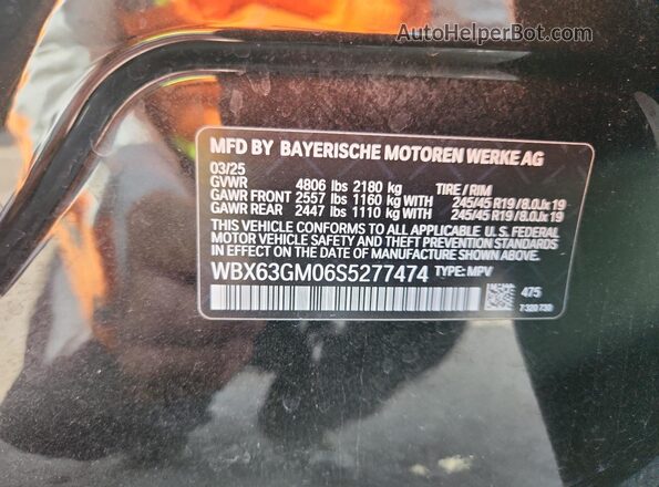 WBX63GM06S5277474 2025 BMW X2 Black 