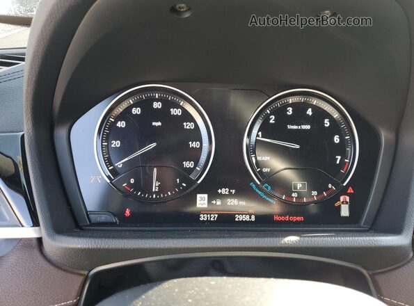 WBXYJ1C01M5S26237 2021 BMW X2 Black Instrument cluster view