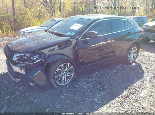 WBXYJ1C04L5R63463 2020 BMW X2 Black წინა მარცხენა ხედი სამი მეოთხედიდან