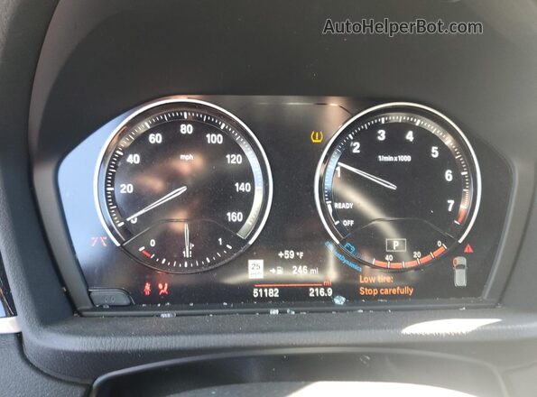WBXYJ5C5XKEF83225 2019 BMW X2 Black Widok zestawu wskaźników