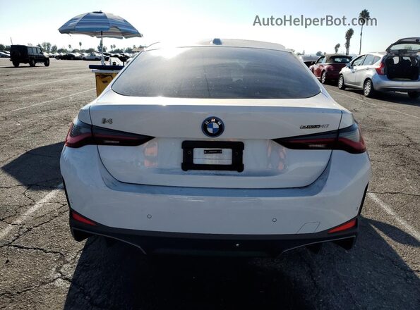 WBY23HD00SFU99390 2025 BMW I4 White Widok z tyłu