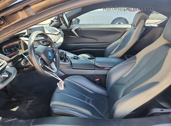 WBY2Z2C32HV676608 2017 BMW I8 Black Front interior view