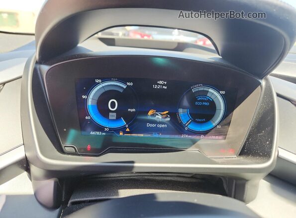 WBY2Z2C32HV676608 2017 BMW I8 Black Instrument cluster view