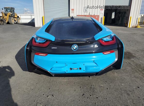 WBY2Z2C5XGV674881 2016 BMW I8 Blue Widok z tyłu