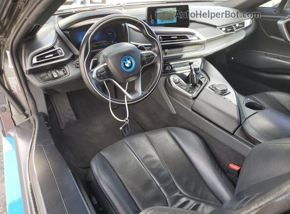 WBY2Z2C5XGV674881 2016 BMW I8 Blue Widok deski rozdzielczej