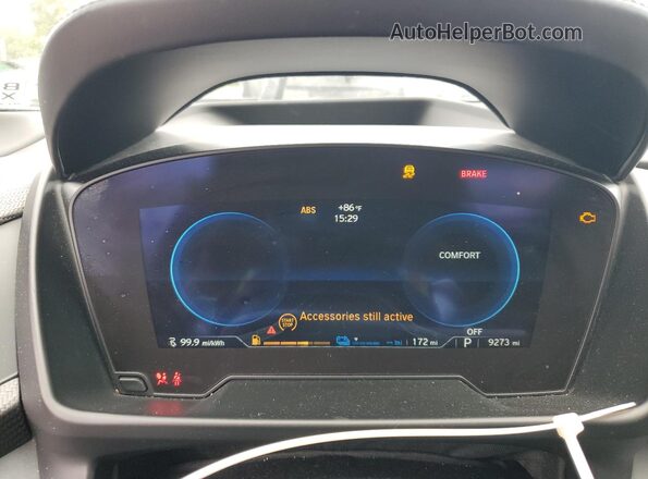 WBY2Z6C58K7D08425 2019 BMW I8 Charcoal Вид щитка приладів