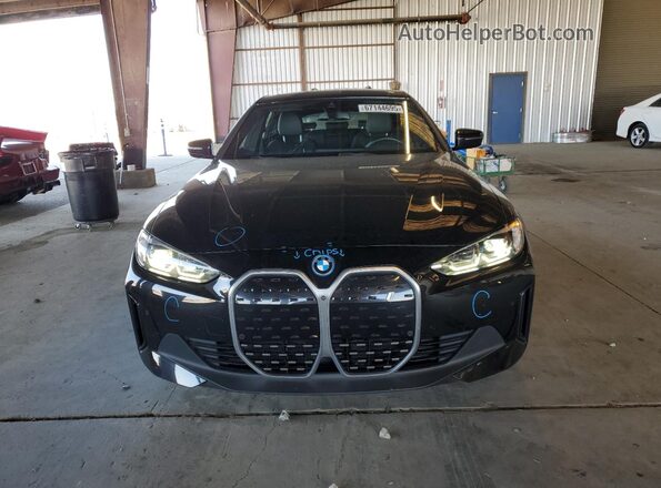 WBY43AW04PFP97753 2023 BMW I4 Black Вид спереду