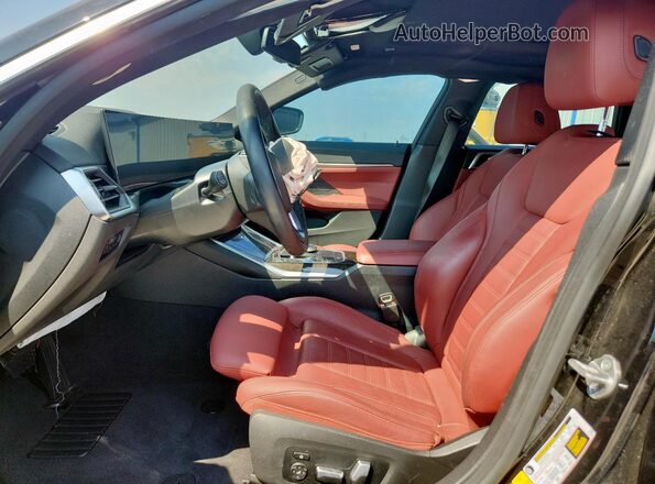 WBY43AW07PFR30926 2023 BMW I4 Black წინა სალონის ხედი