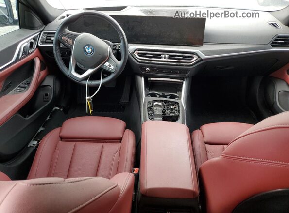WBY43AW0XRFR52034 2024 BMW I4 White Առջևի վահանակի տեսք
