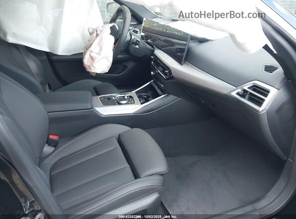 WBY43HD08SFU89876 2025 BMW I4 Black Вид салону спереду