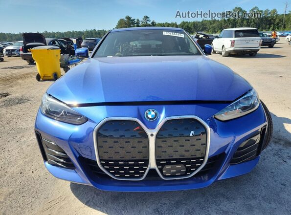 WBY73AW06RFS90322 2024 BMW I4 Blue Widok z przodu