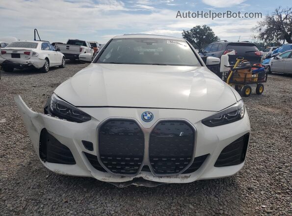 WBY73AW07NFN08455 2022 BMW I4 White Դիմացի տեսք