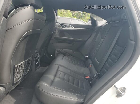 WBY73AW07NFN08455 2022 BMW I4 White Հետևի նստատեղերի տեսք