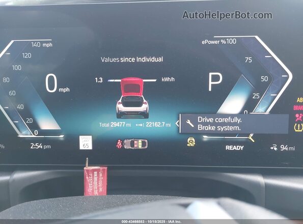 WBY73AW0XPFN90054 2023 BMW I4 White Вид задніх сидінь