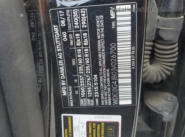 WDC0G4JB0JV026700 2018 MERCEDES-BENZ GLC-CLASS Black 