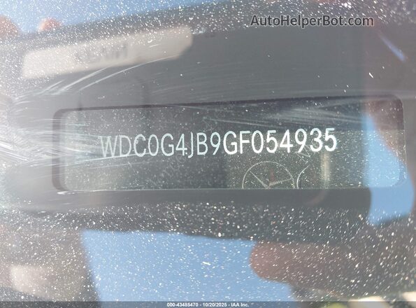 WDC0G4JB9GF054935 2016 MERCEDES-BENZ GLC 300 Silver 