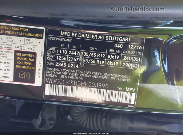WDC0G4KB3HF203890 2017 MERCEDES-BENZ GLC 300 Black 