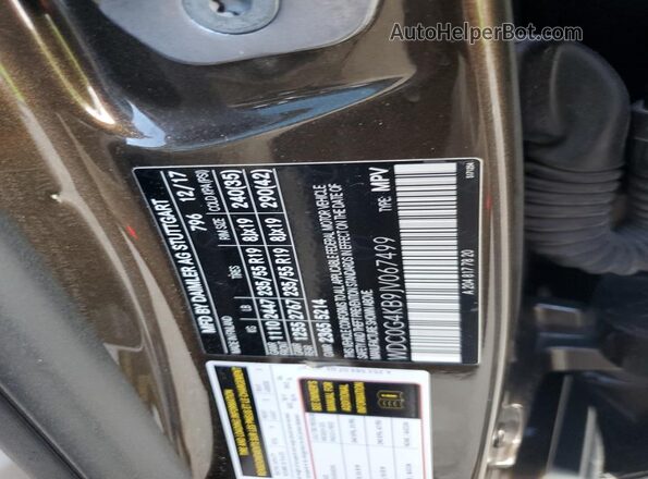 WDC0G4KB9JV067499 2018 MERCEDES-BENZ GLC-CLASS Brown 