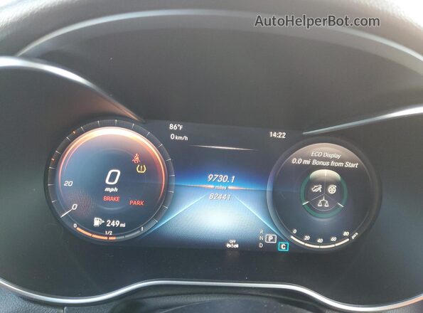 WDC0G8EB5LF679019 2020 MERCEDES-BENZ GLC-CLASS Silver Вид щитка приладів